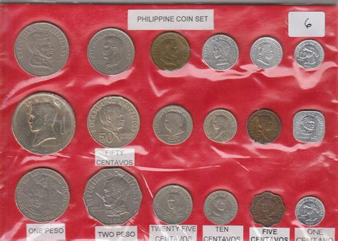 PHILIPPINE COIN SET 18 COIN SET