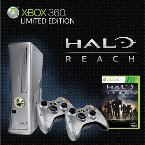 Xbox 360 4GB Limited Edition Halo Reach Console with 2 pads