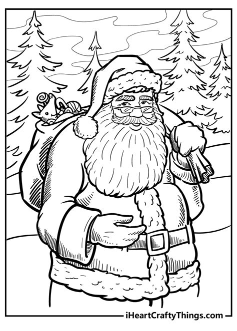 Coloring Pages Of Santa