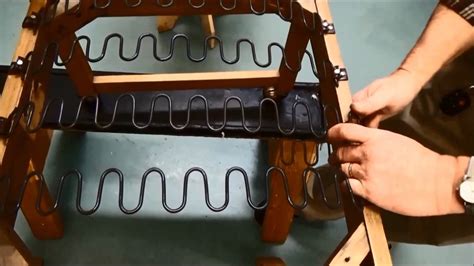 Upholstery Basics: Step by Step Installing Zig Zag Springs - YouTube