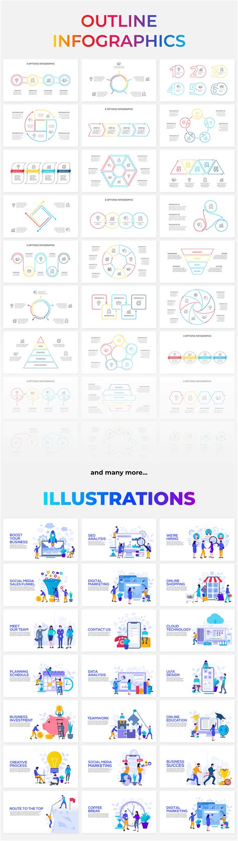 3500 Animated Infographics Bundle PowerPoint Templates