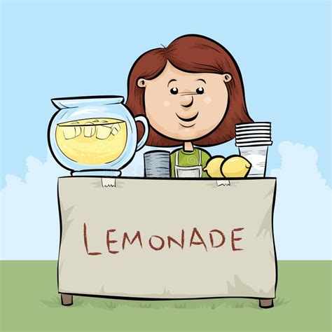 Lemonade Stand Stock Illustration - Image: 41141343