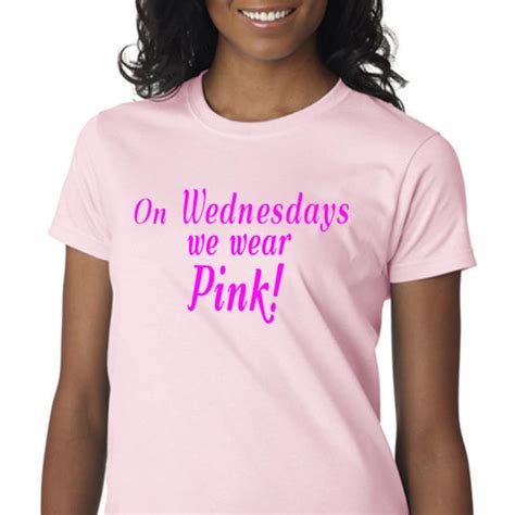 On Wednesdays We Wear Pink T-shirt Inspired by and for Mean - Etsy