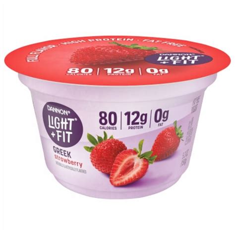 Light & Fit® Strawberry Nonfat Greek Yogurt Cups, 5.3 oz - Dillons Food Stores