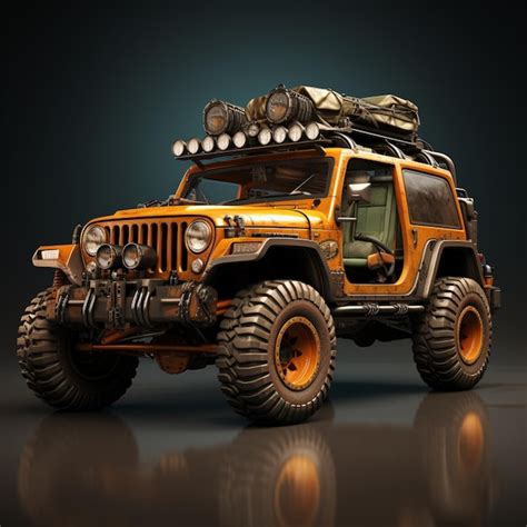 Premium AI Image | jeep off road vehicle with high performance and high ...