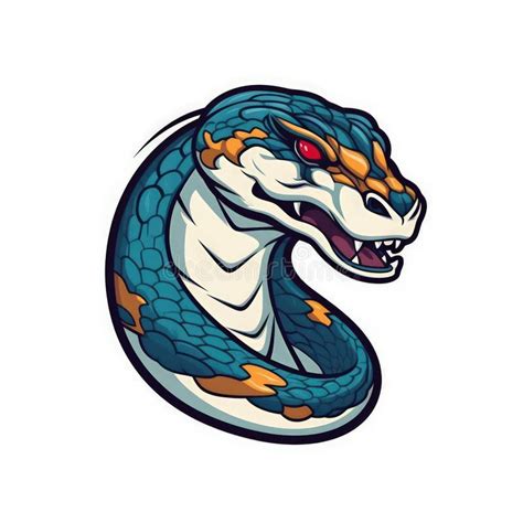 Fierce Anaconda Esports Logo on White Background . Stock Illustration ...