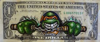 The Art of Donovan Clark: Money Art-painting on dollars 8