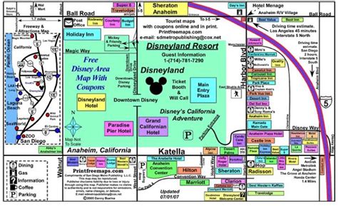 Disneyland Hotels Map - DANZABELICA