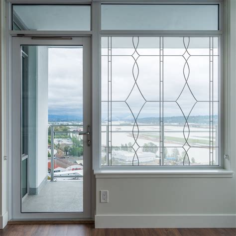 Allure Leaded Glass | See Through/Clear Window Film (Static Cling ...