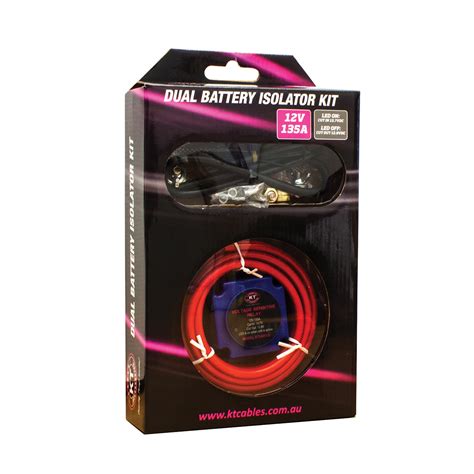 Dual Battery Isolator Kit, 12V/135Amp - KT Cables