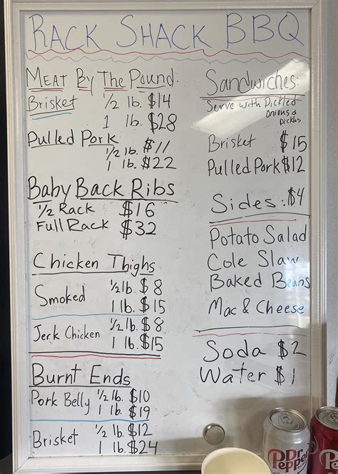 Rack Shack BBQ menus in Fairbanks, Alaska, United States