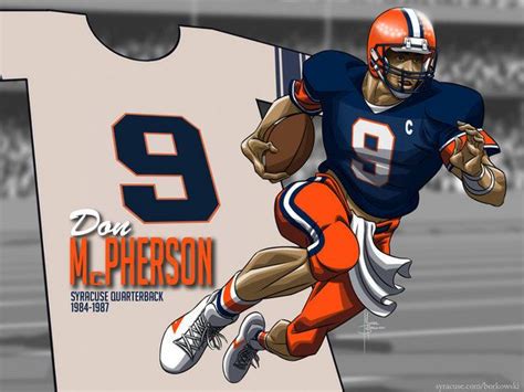 Artist Mike Borkowski draws SU legend Don McPherson Syracuse Football ...