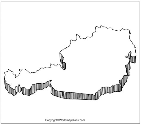 Printable Austria Map Blank World Map - vrogue.co