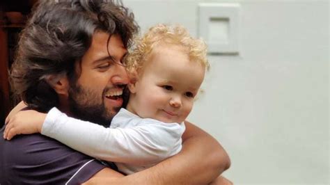 Vijay Deverakonda shares cutest photo of giving baby 'big tight wrap all-around hug filled with ...