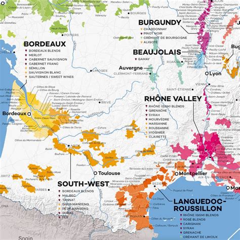 France Wine Map (Digital Download PDF) | Wine Folly