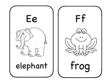 Black and White Alphabet Flashcards by Mrs Welchs Kindergarten | TpT