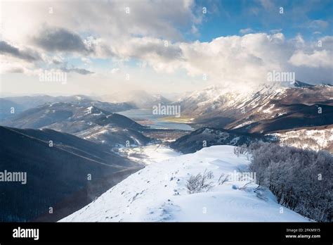 Panorama of South Italy Apennine mountains Stock Photo - Alamy