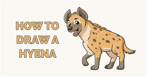 How to Draw a Hyena - Really Easy Drawing Tutorial