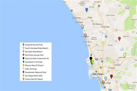 South Carlsbad State Beach Map - Maping Resources