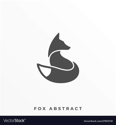 Fox Silhouette Illustration Vector Template, Suitable for Creative Industry, Multimedia ...