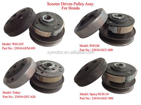 Genuine Motorcycle Spare Parts 50cc Engine Driven Pulley For Honda Today Scooter Part No.23010 ...