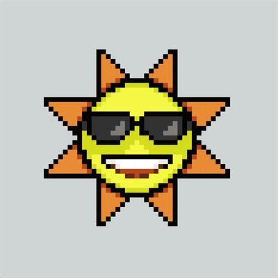 Pixel Sun Vector Art, Icons, and Graphics for Free Download