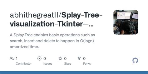 GitHub - abhithegreatII/Splay-Tree-visualization-Tkinter--Python: A Splay Tree enables basic ...