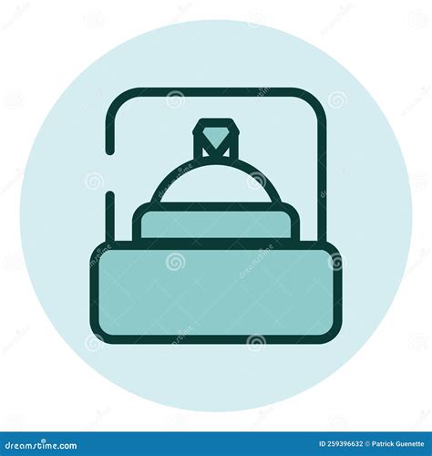 Wedding ring, icon stock vector. Illustration of isolated - 259396632