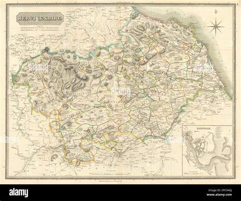 Berwickshire map hi-res stock photography and images - Alamy