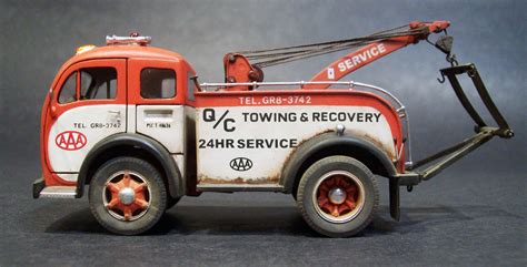 White COE tow truck - one off scale model | Trucks, Towing and recovery ...