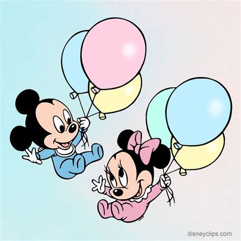 Baby Mickey and Minnie | Minnie mouse drawing, Baby disney characters, Baby mickey mouse