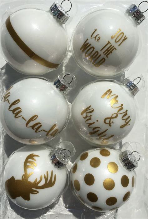 White and Gold Ornament Sets White and Gold by SASbyRebecca | Ornament set, Gold ornaments ...