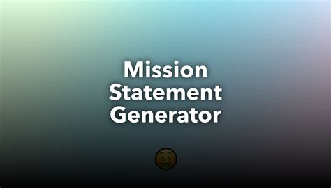 Mission Statement Generator | nichesss