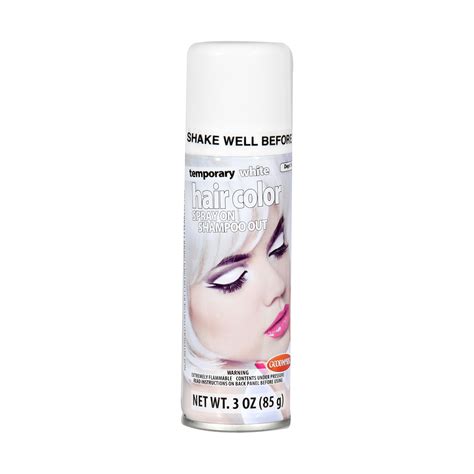 Halloween Temporary Hair Color Spray - White - Walmart.com