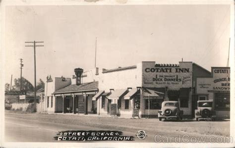 Street Scene Cotati, CA JCCK Postcard