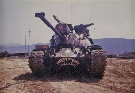 vietnamwarera: ““’Zig Zag Men’ M48 tank of 1/10 Cavalry LZ Action 1971″ [Source] ” Vietnam Tank ...