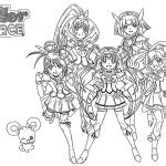 Glitter Force Coloring Pages Smile Force Lineart - Free Printable Coloring Pages
