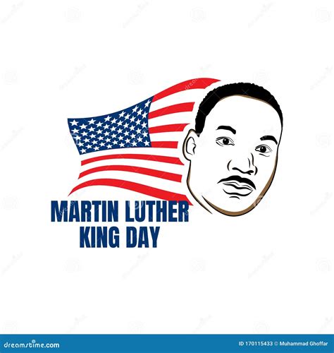 Martin Luther King Day Greeting Card - American Flag Abstract ...