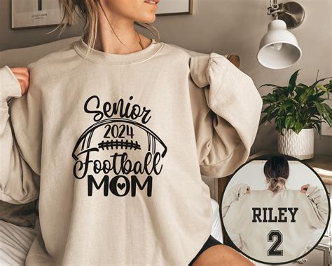 Custom Senior Football Mom Sweatshirt Mom Football Shirt - Etsy