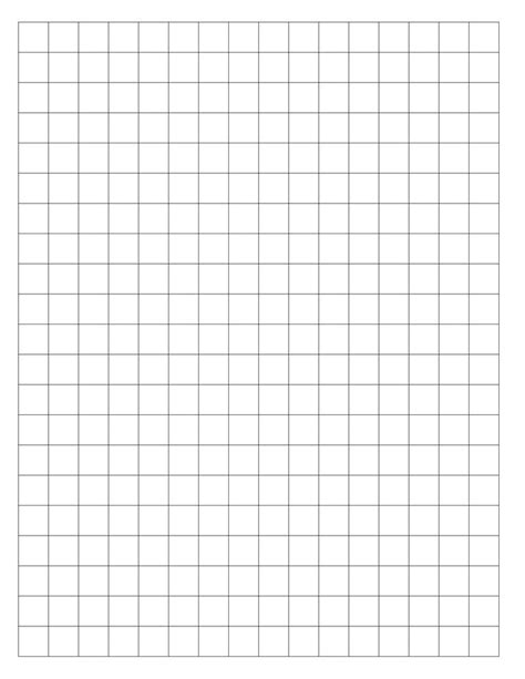 Free 1/2 Inch Squared Ruled Paper for Math Class Notebook