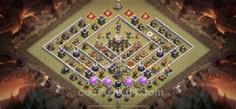 Best War Base TH11 with Link, Anti Air / Electro Dragon - Town Hall Level 11 CWL Base Copy - (#2)