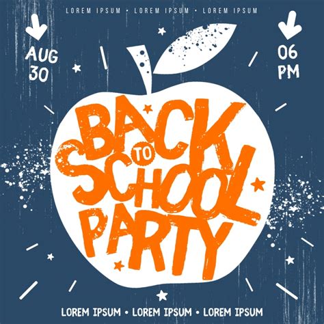 BACK TO SCHOOL PARTY BANNER Template | PosterMyWall