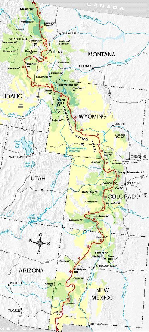 CDT Map - Continental Divide Trail