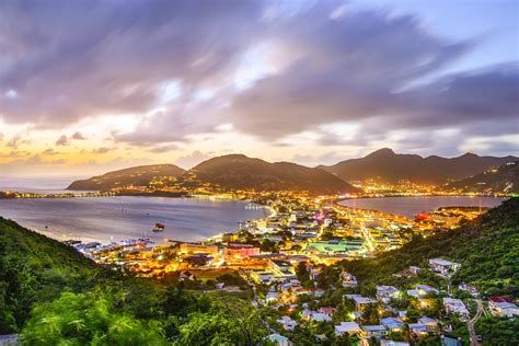 Philipsburg, Sint Maarten, Dutch Antilles cityscape at the Great — Yacht Charter & Superyacht News