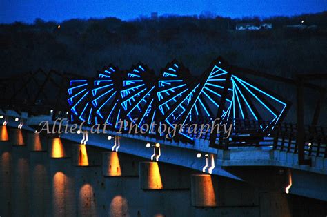 AllieCat Photography: High Trestle Trail Bridge at Night