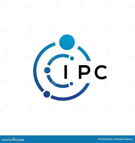 IPC Letter Technology Logo Design on White Background. IPC Creative ...