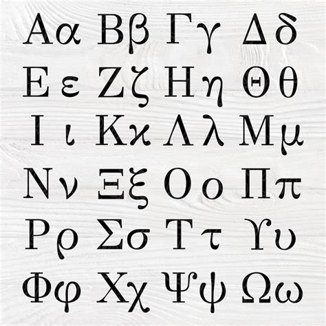 Greek Font SVG Greek Alphabet Svg Cut Files - Etsy