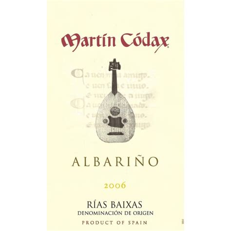 Martin Codax Albarino 2006 | Wine.com