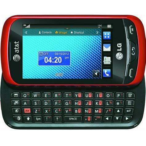 LG Xpression C395 - Red Slider AT&T CRICKET H20 GSM 3G Qwerty Touch Ce – Beast Communications LLC