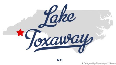 Map of Lake Toxaway, NC, North Carolina